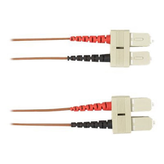 Black Box - Patch cable - SC multi-mode (M) to SC multi-mode (M) - 7 m - fiber optic - 50 / 125 micron - plenum - brown