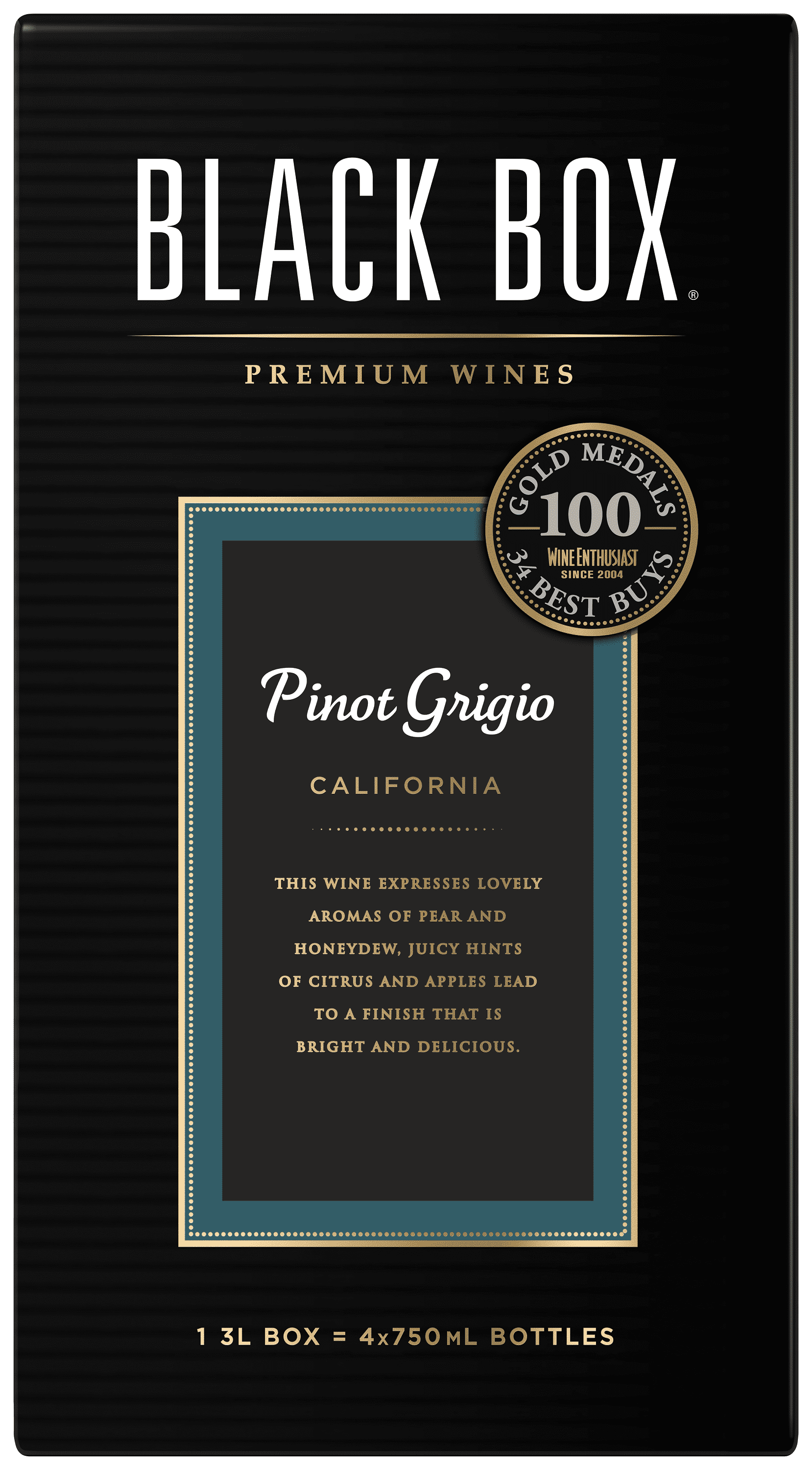 Black Box Pinot Grigio White Wine, 3L Box