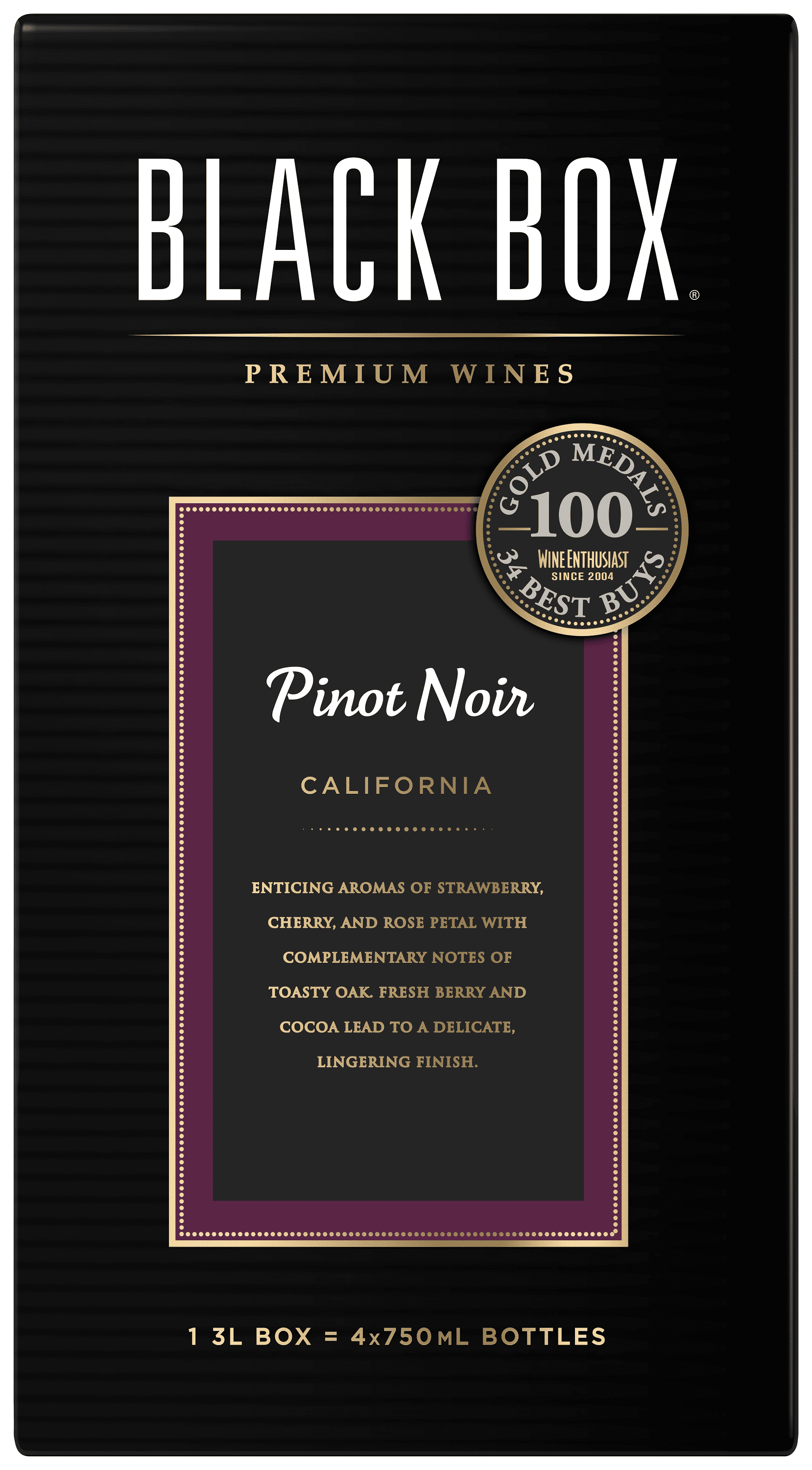 Black Box Pinot Noir Red Wine, 3L Box, 13.5% ABV