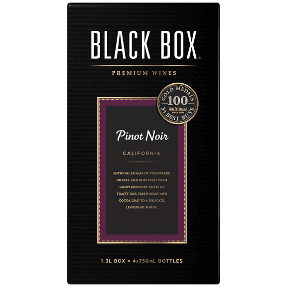 Black Box Pinot Noir Red Wine, 3L Box, 13.5% ABV