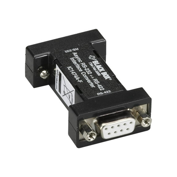Black Box RS232 to RS-422 Interface Bidirectional Converter - 1 x DB-9 RS-232  (IC1474AF)