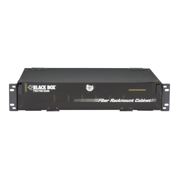 Black Box Rackmount Fiber Enclosure 2U 6-Panel