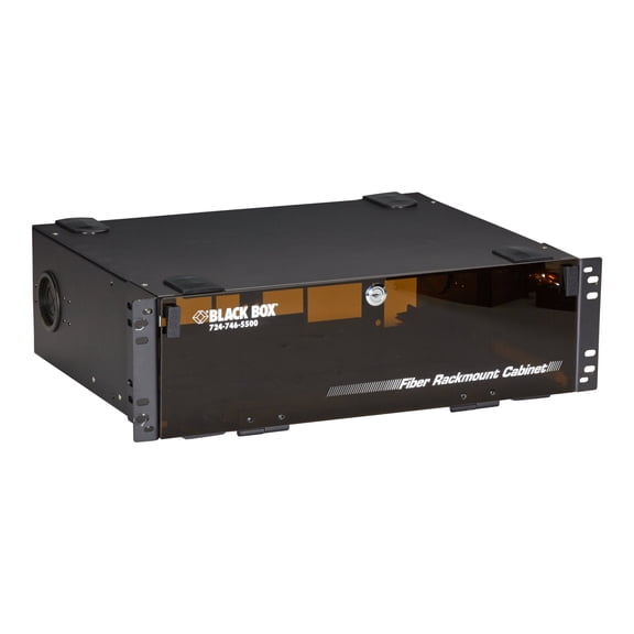 Black Box Rackmount Fiber Enclosure - Rack cable enclosure - 3U - 19"/23"
