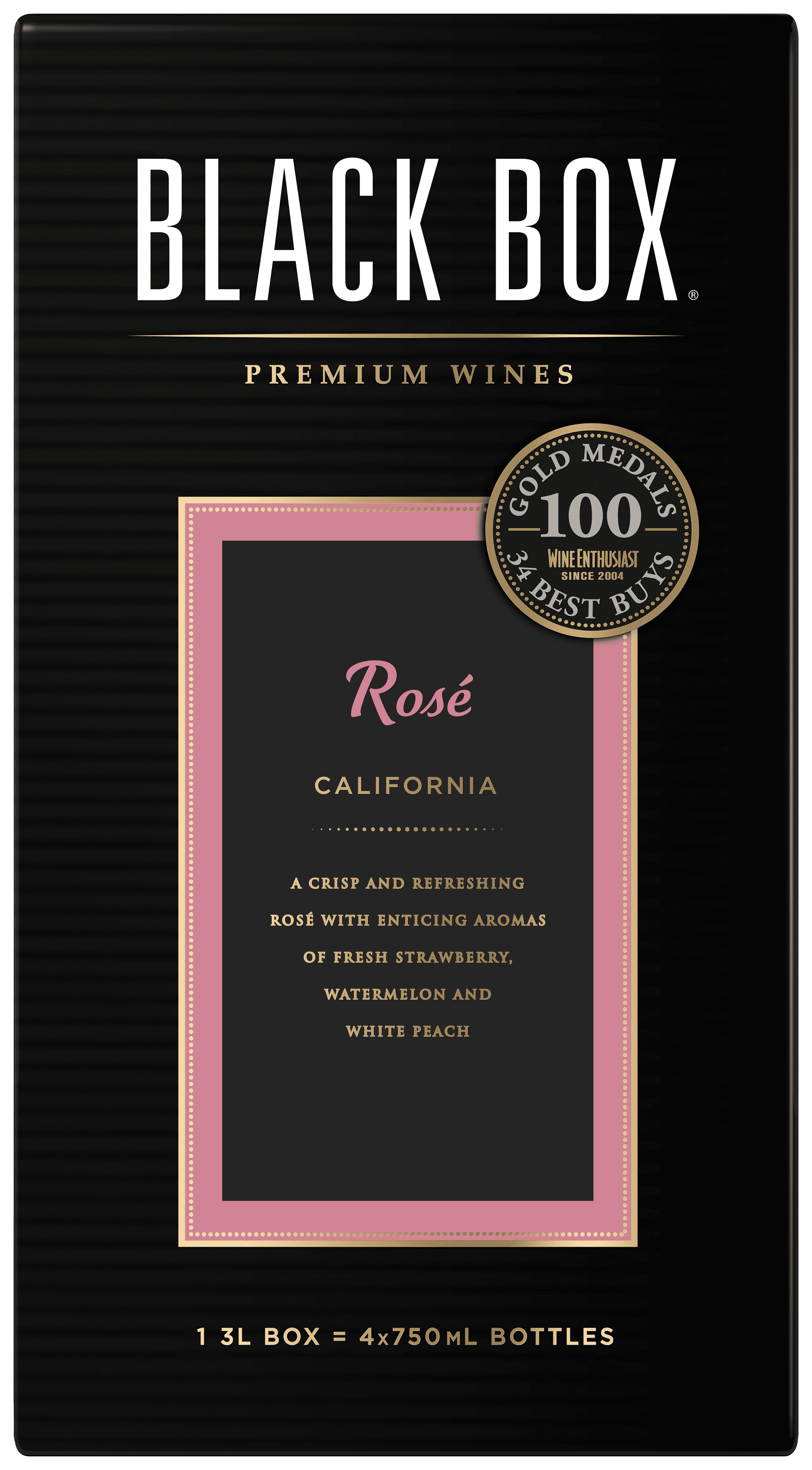 Black Box Rose Wine, 3L Box, 13% ABV