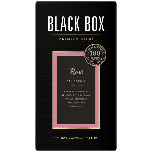 Black Box Rose Wine, 3L Box, 13% ABV