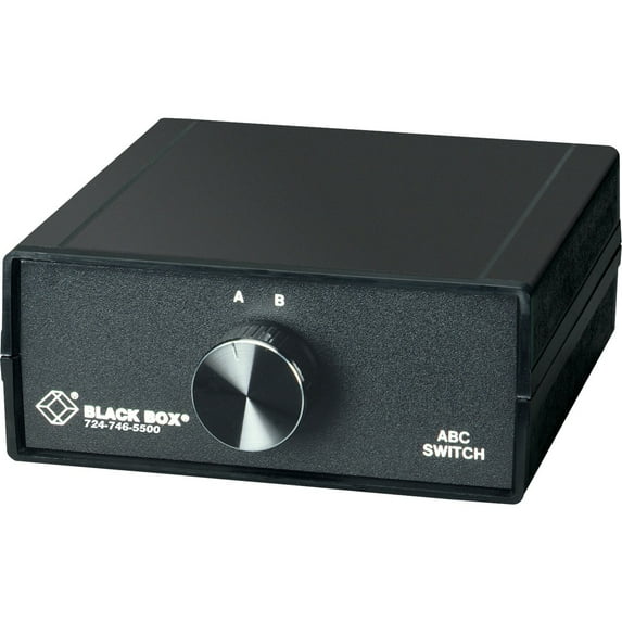 Black Box SWL065A Manual Switch - 3 Ports - 2 Layer Supported - Lifetime Limited Warranty