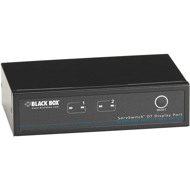 Black Box ServSwitch KVM Switch DT DisplayPort with USB and Audio, 2-Port - 2 Computer(s) - 1 Local User(s) - 2560 x 1600 - 6 x USB - DesktopDisplayPort