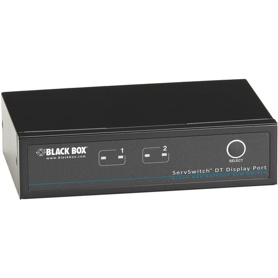 Black Box ServSwitch KVM Switch DT DisplayPort with USB and Audio KV9702A