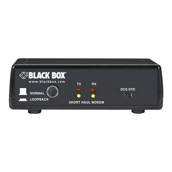 Black Box Short-Haul Modem-C Async (SHM-C Async), 4-Wire, Standalone - Serial - 1 x Modem (RJ-11) - 115.2 kbit/s