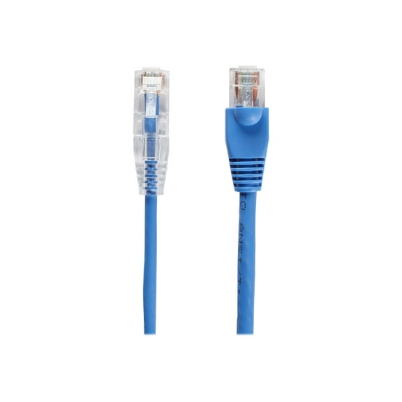 BlackBox Slim-Net CAT6 250-MHz 28-AWG Stranded Ethernet Patch Cable Blue 10ft