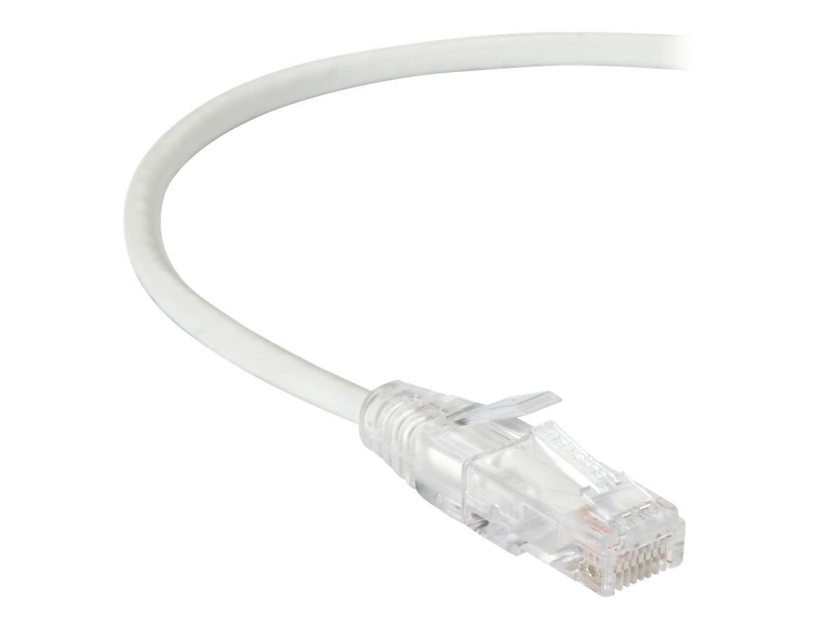 Black Box Slim-Net - Patch cable - RJ-45 (M) to RJ-45 (M) - 4 ft - UTP - CAT 6 - booted, molded, stranded - white