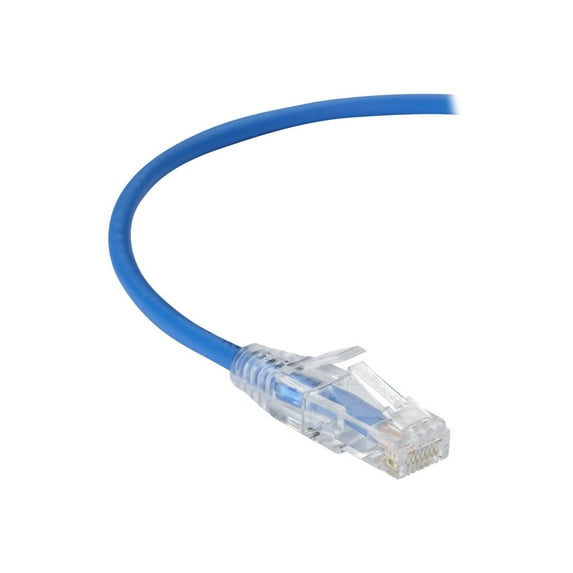 Black Box Slim-Net Cat.6a Patch UTP Network Cable 4ft Blue