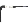thumbnail image 1 of Black Box SpaceGAIN Down to Straight - Patch cable - RJ-45 (M) to RJ-45 (M) - 6 ft - screened shielded twisted pair (SSTP) - CAT 6 - stranded, 90 connector - black, 1 of 2
