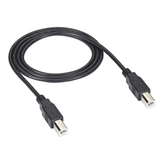 Black Box USB 2.0 Cable Type B Male to Type B Male Black 16-ft. 4.8-m USB080016