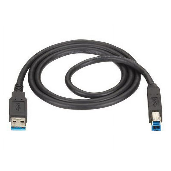 Black Box USB 3.0 Cable - Type A Male to Type B Male, Black, 10-ft. (3.0-m)