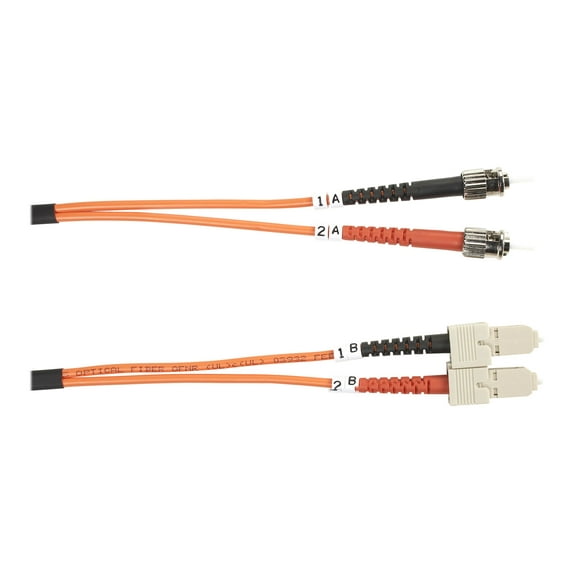 Black Box Value Line - Patch cable - ST multi-mode (M) to SC multi-mode (M) - 2 m - fiber optic - 62.5 / 125 micron