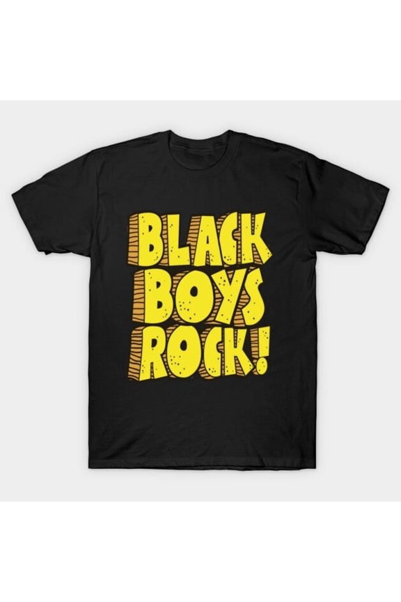 Black Boys Rock Empowerment Inspirational Quote Graphic, H10458 T-Shirt, for Men and Women, Up to Size 5XL