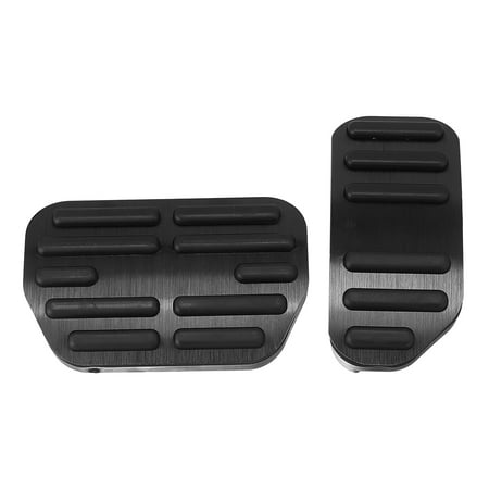 Black Brake Foot Pedals Pad Kit Non-Slip Aluminum Alloy Accelerator Pedal Covers for Toyota Corolla RAV4 2014-2018