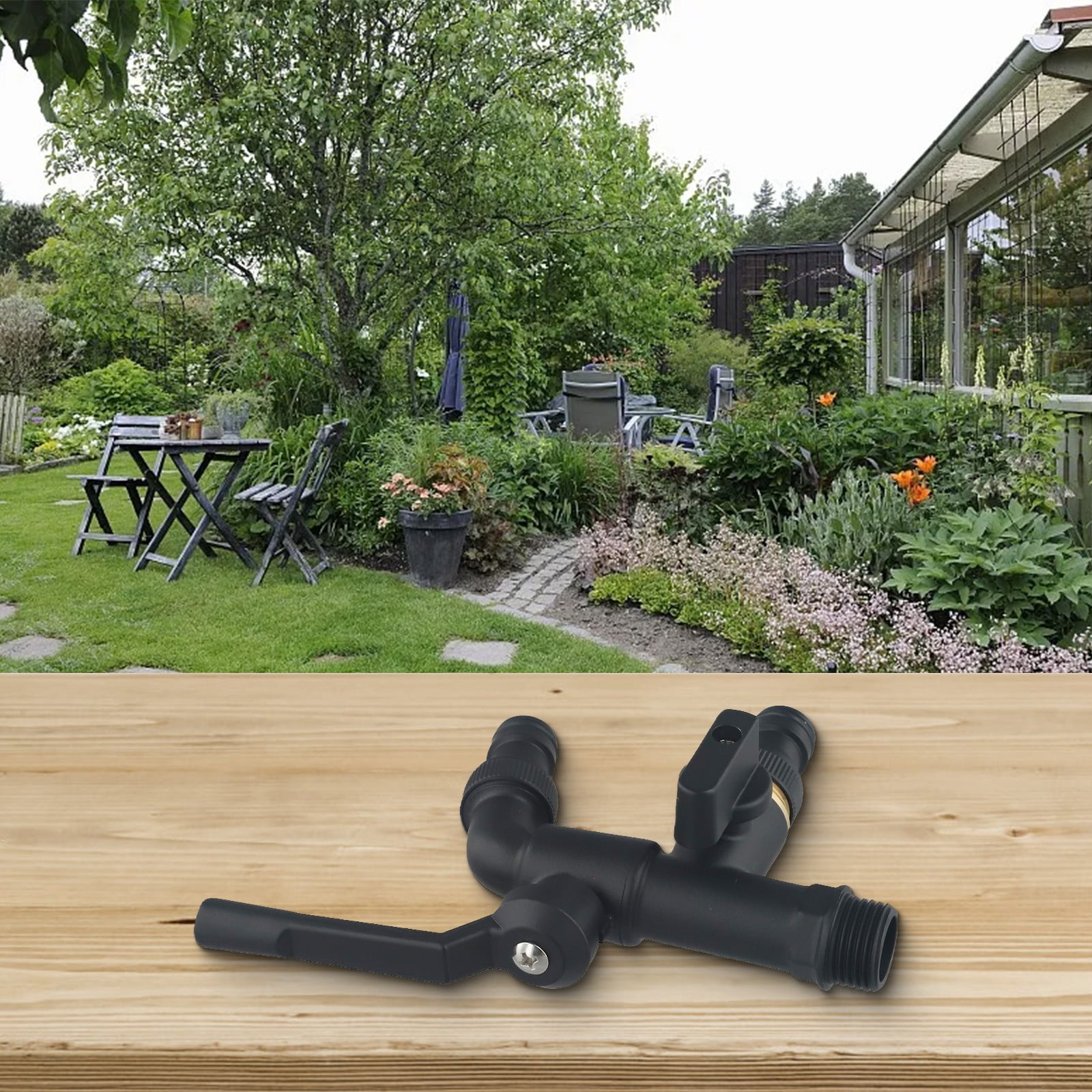 black-brass-garden-hose-faucet-antifreeze-faucet-1-2-dual-outlet