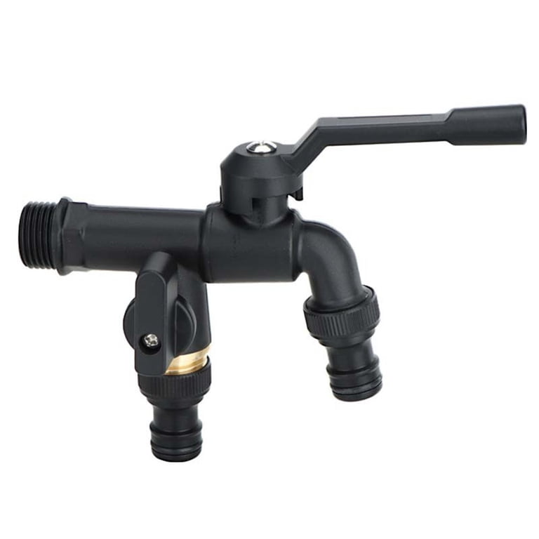 Brass Garden Faucet Replacement – Outdoor Antifreeze Water Valve With 1/2" To 3/4" Adapter, Heavy Duty Copper Spigot, Single Outlet