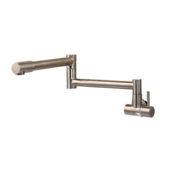 Black Brass Pot Filler Tap Wall Mounted Kitchen Faucet Single Cold Single Hole Tap Rotate Folding Spout Two Choice