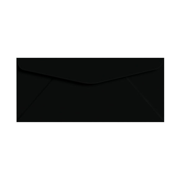 Black Bright Color #10 Envelopes - Great for Mailing Letters, Business Memos, Invitations, Invoices, Bills | 4 1/8" x 9 1/2" | 100 Envelopes
