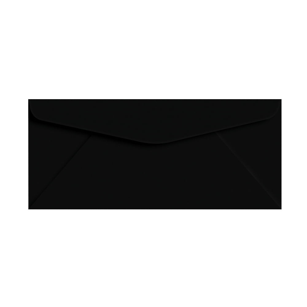 Black Bright Color #10 Envelopes - Great for Mailing Letters, Business Memos, Invitations, Invoices, Bills | 4 1/8" x 9 1/2" | 25 Envelopes