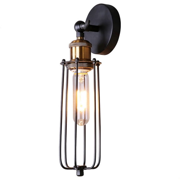 Black Bronze Edison Cage Wall Sconce