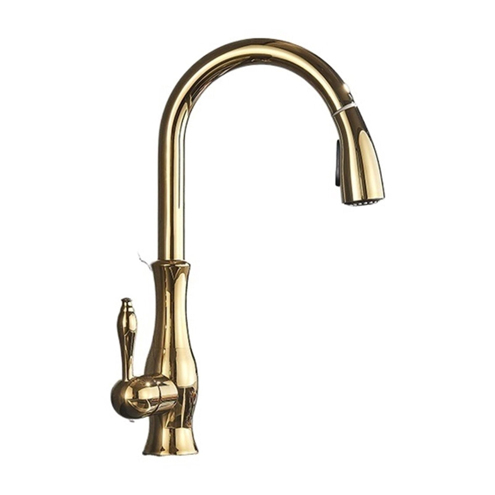 Black Bronze Kitchen Faucet, Pull Out Spray Hot And Cold Mixer Tap, Brass Single Hole Handle Swivel 360 Degree ,Made to Last