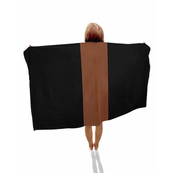 Black Brown Beach Towels Oversized Super Absorbent, Contemporary Boho Modern Art Lightweight Bath Towel Quick Dry Sets For Bathroom/Pool/Rv Camping/Beach Play/Gym Room/Picnic 23"x47"