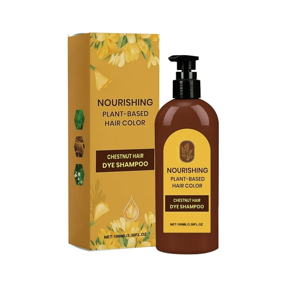 Black/ Brown Botanical Hair Color Gentle For Natural Application Without Damaging Hair Convenient Daily Hair Coloring Solution 100ml