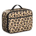 thumbnail image 1 of Black and Brown Leopard Print Insulated Lunch Bag Teens,Bento School Lunch Bag for Teens for Work,Picnic or Travel 10.6x7.7x4.3 Inches,12 Can Capacity, 1 of 6
