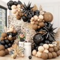 thumbnail image 1 of Black Brown Nude Balloon Arch Kit,Balloon Garland with Black Star Foil Balloons for Wild West Country Birthday Baby&Bridal Shower Gender Reveal Birthday Party Decorations, 1 of 13