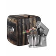 thumbnail image 1 of Black Brown Plank Stand Mixer Dust Cover with Storage Pocket & Handles, Vintage Chic Wooden Grain Fits All Tilt Head & Bowl Lift Kitchen Appliance Cover Organizer Bag Accessories, 4.5-5 Quart, 1 of 6