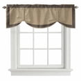 thumbnail image 1 of Black Brown Retro Greek Key Tie Up Valance Curtains for Windows, Kitchen Curtains Window Treatments, Geometric Greece Ancient Rustic Short Window Shades Valances for Bedroom Bathroom Cafe 54"x18", 1 of 8