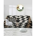 thumbnail image 1 of Black Brown Sofa Covers for 3 Cushion,Washable Couch Cover for Sectional Sofa Slipcovers with Tassel,Boho Western American Modern Tribe Loveseat Covers Futon Cover Throw Blanket 71''x118'', 1 of 8
