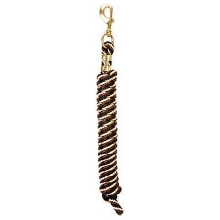 Black Brown Tan Weaver Tack Horse Poly Lead Rope W/ Solid Brass 225 Snap
