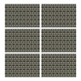 thumbnail image 1 of Black Buffalo Geometric Pattern Summer Placemats Table Placemats Set Of 6-Linen Kitchen Washable Placemats Table Mats 11.8"x17.7" Non-Slip Heat Resistant, 1 of 5