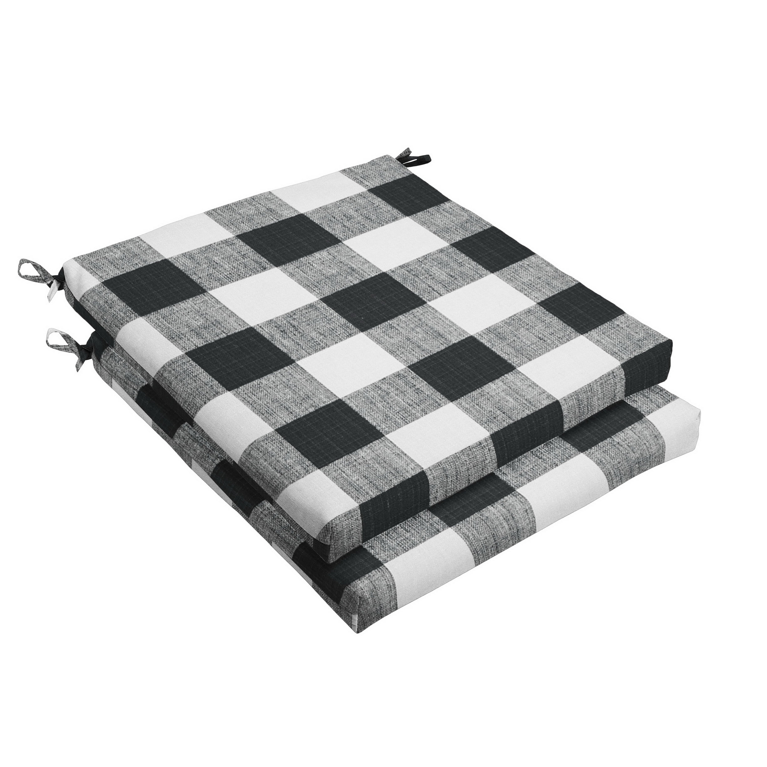 Bristol Black Buffalo Plaid Indoor Outdoor Cushion Set