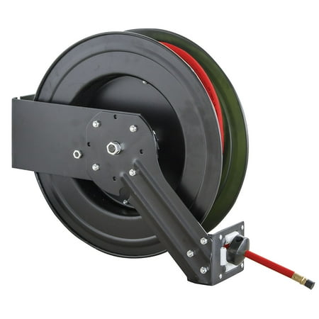 Black Bull 50 Foot Retractable Air Hose Reel with Auto Rewind