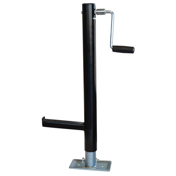 Black Bull A-Frame Trailer Jack and Lift with Base Plate 2000 lbs. Capacity