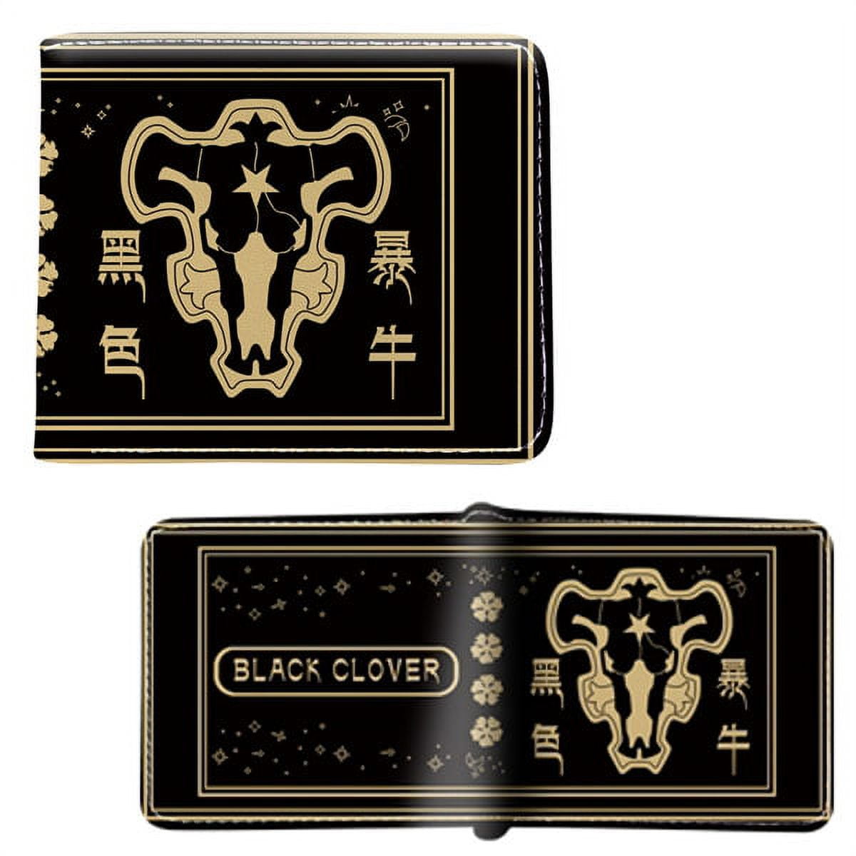 Black Bull Insignia Wallet, Black Clover Magic Knights Squad, 4x5 Inch,  Bi-Fold Design - Walmart.com