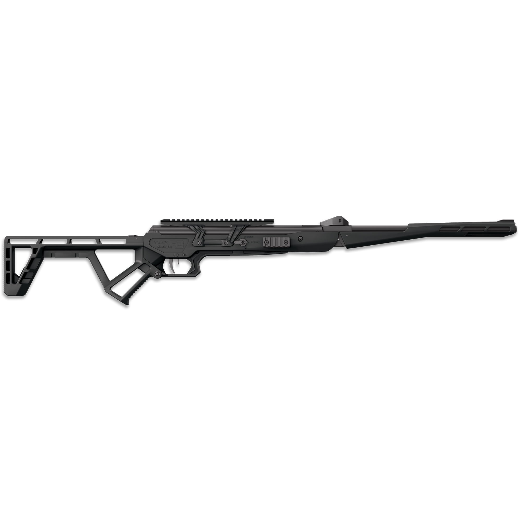 Black Bunker BM8 .177 Caliber Pellet Breakbarrel Air Rifle with Accessory Case - Black