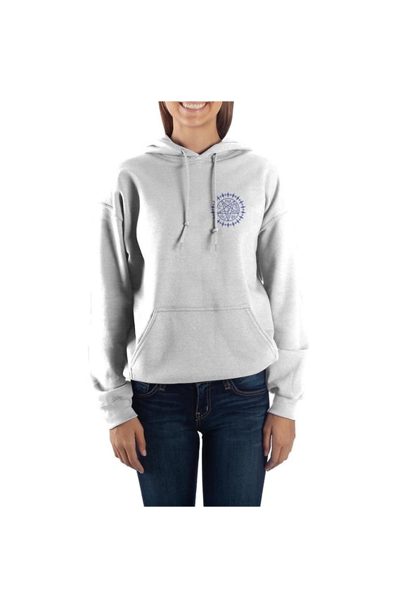 Black Butler Anime Cartoon Women's White Graphic Hoodie- Small