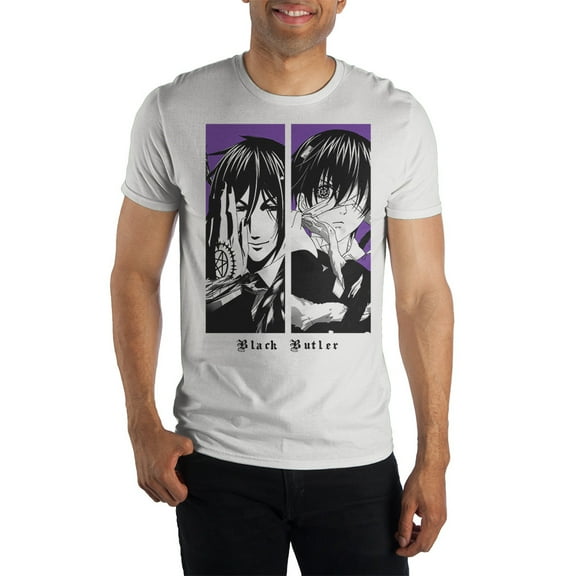 Black Butler Men's White T-Shirt-X-Large