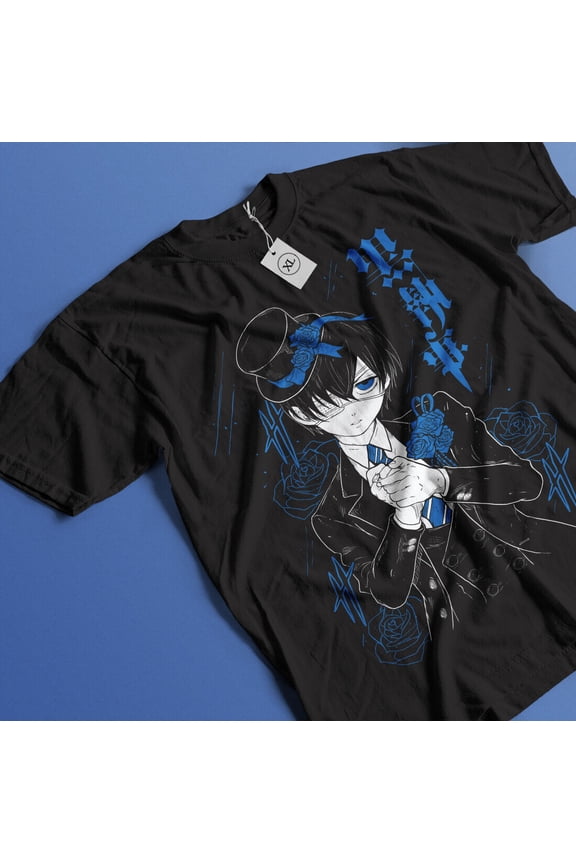 Black Butler T-Shirt Ciel Phantomhive T-Shirt Sebastian Michaelis Gift shirt