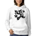 thumbnail image 1 of Black Butterflies Hoodie Women -SPIdeals Designs, Female x-Large, 1 of 4