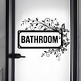 thumbnail image 1 of Black Butterfly Bathroom Door Stickers, Waterproof Self-Adhesive Wall Decals For Bathroom Restroom Home Decor, For Home Renters Apartment Dwellers Property Managers Daily, 1 of 7