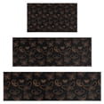 thumbnail image 1 of Black Butterfly Orange Line Pattern Kitchen Rugs Sets Of 3,Kitchen Runner Rugs Non Skid Washable,Decorative Kitchen Floor Mats for Kitchen,Sink,Laundry,17"x30"+ 17"x47" + 17"x59", 1 of 6