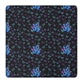 thumbnail image 1 of Black Butterfly Pattern Square Fitted Tablecloth with Elastic Edge,Square Table Cover,Washable Elastic Table Cover for Home Kitchen Party Decor 36"x36", 1 of 6